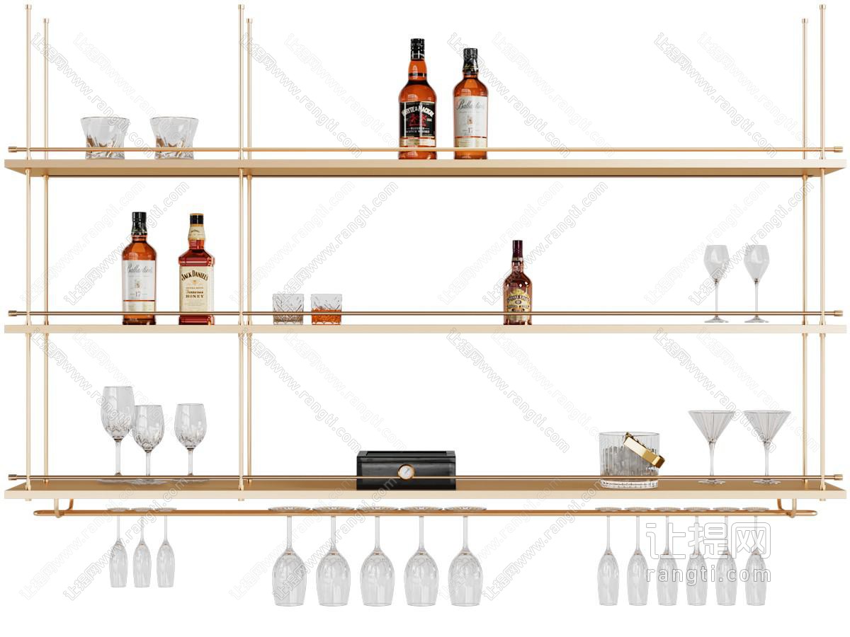 现代酒架 酒具