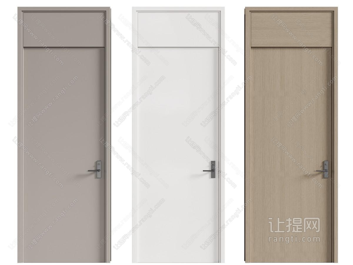 现代极简单开门