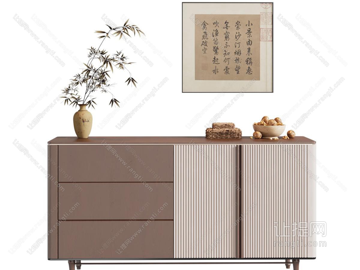 新中式玄关柜