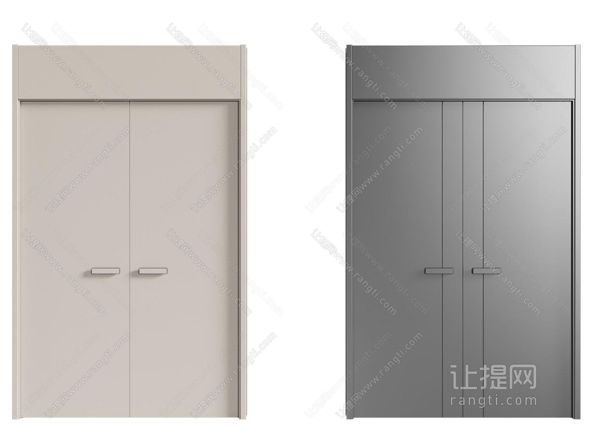 现代双开门