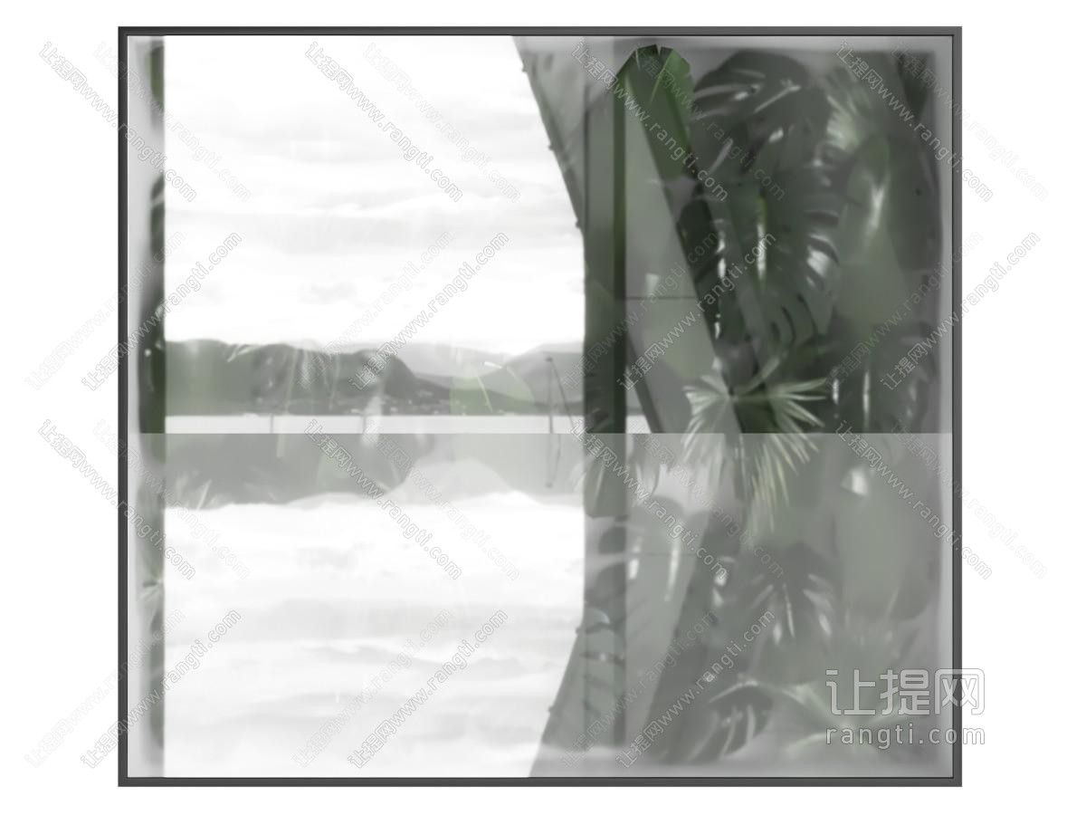 现代植物墙