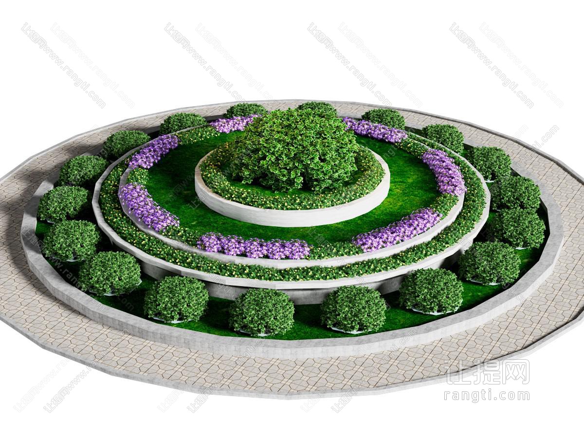 现代花坛