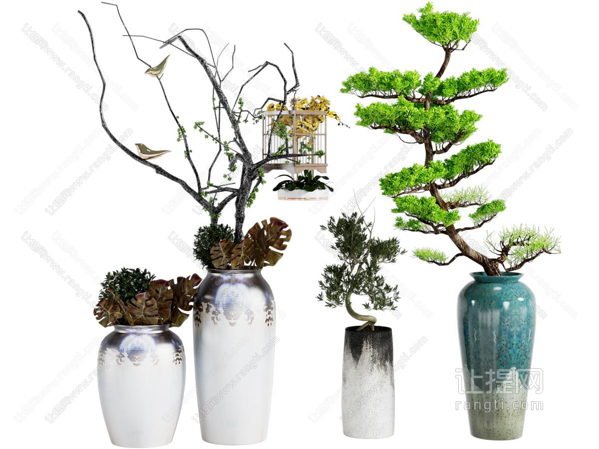 新中式绿植盆栽 盆景