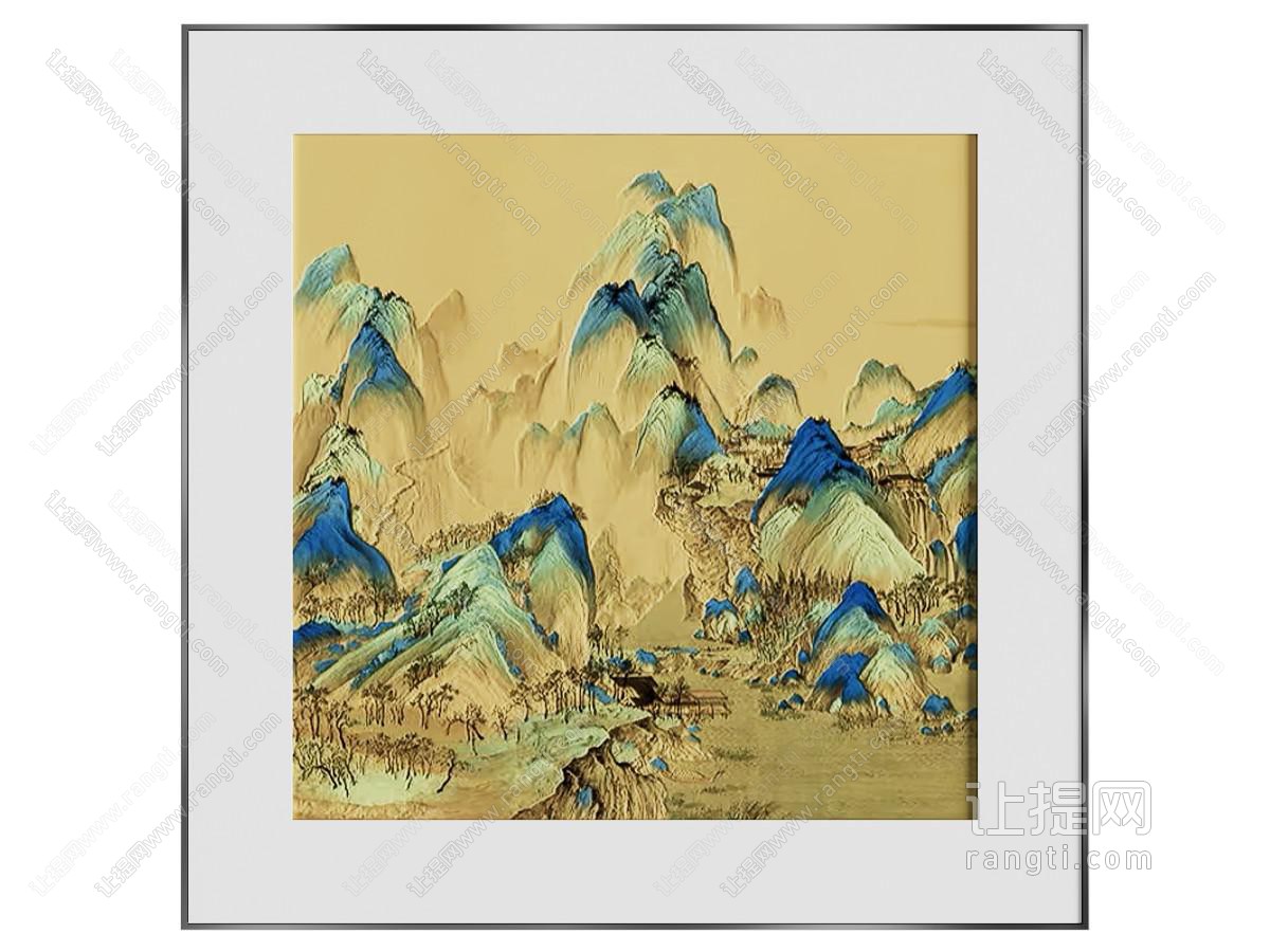 装饰画 挂画 国画 千里江山图