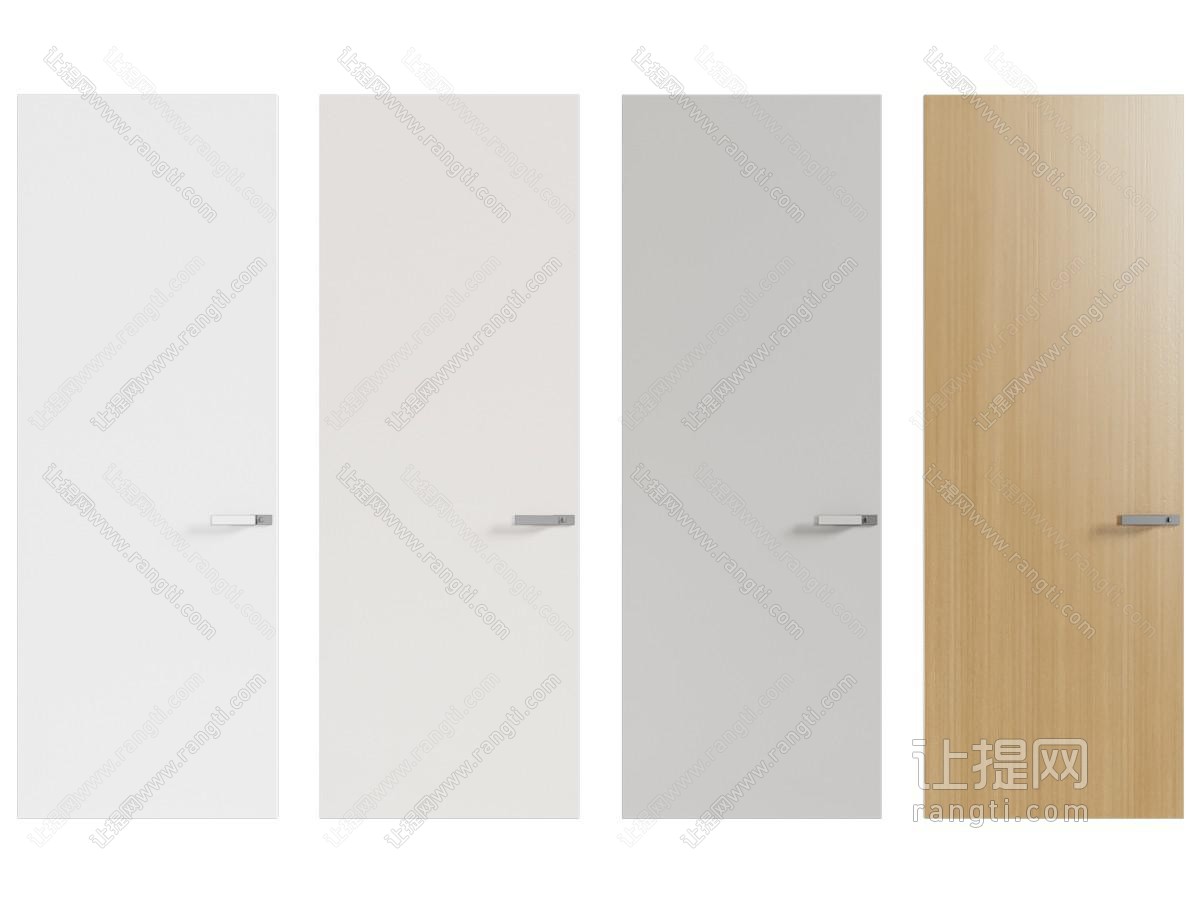 现代单开门 无框门 隐形门 极窄门 平开门