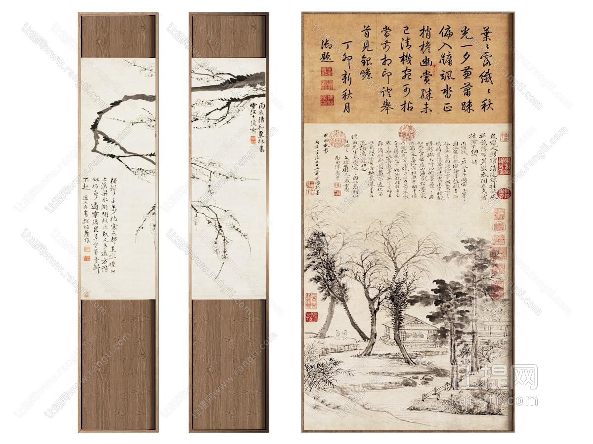 新中式挂画 新中式挂画 装饰画