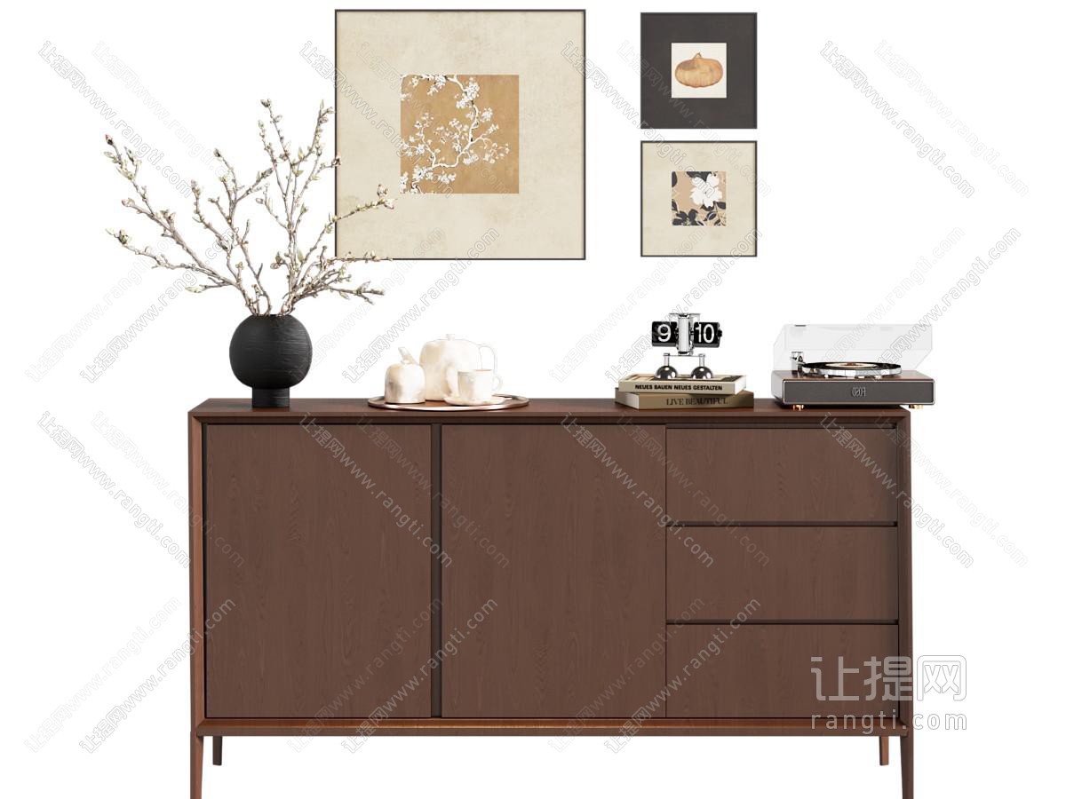 中古摆件组合 挂画