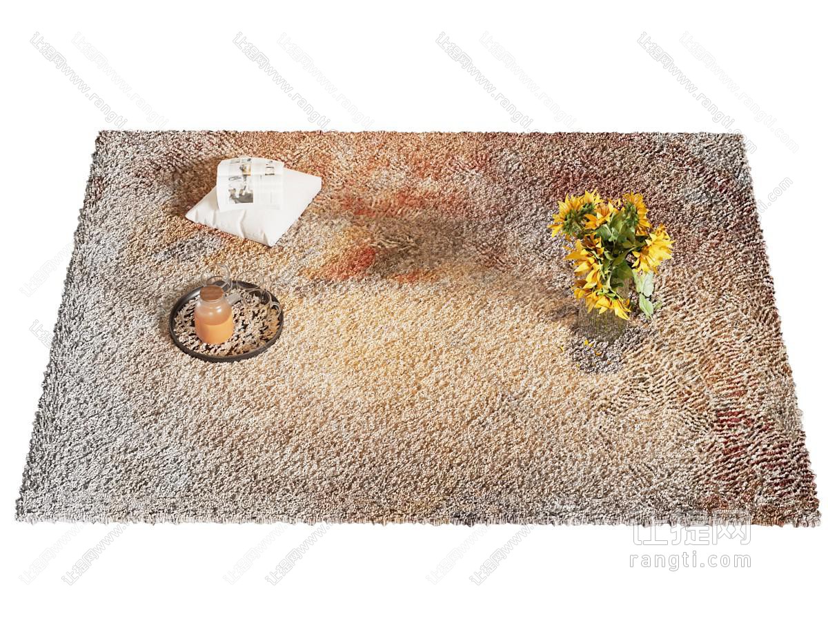 现代花纹地毯
