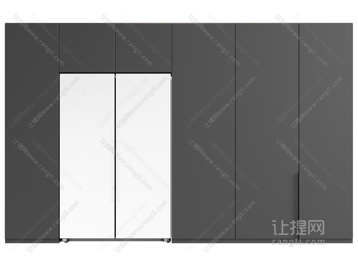 冰箱 利勃海尔 双开门 拉丝不锈钢