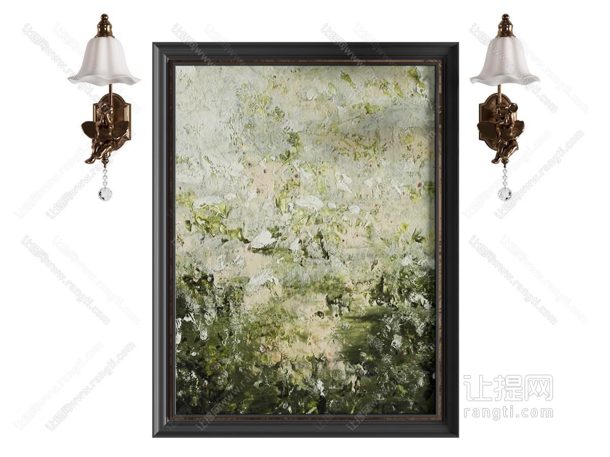 法式抽象挂画 艺术家作品挂画 抽象肌理画