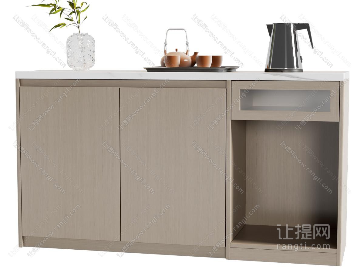 现代茶柜 现代茶水柜 边柜 矮柜