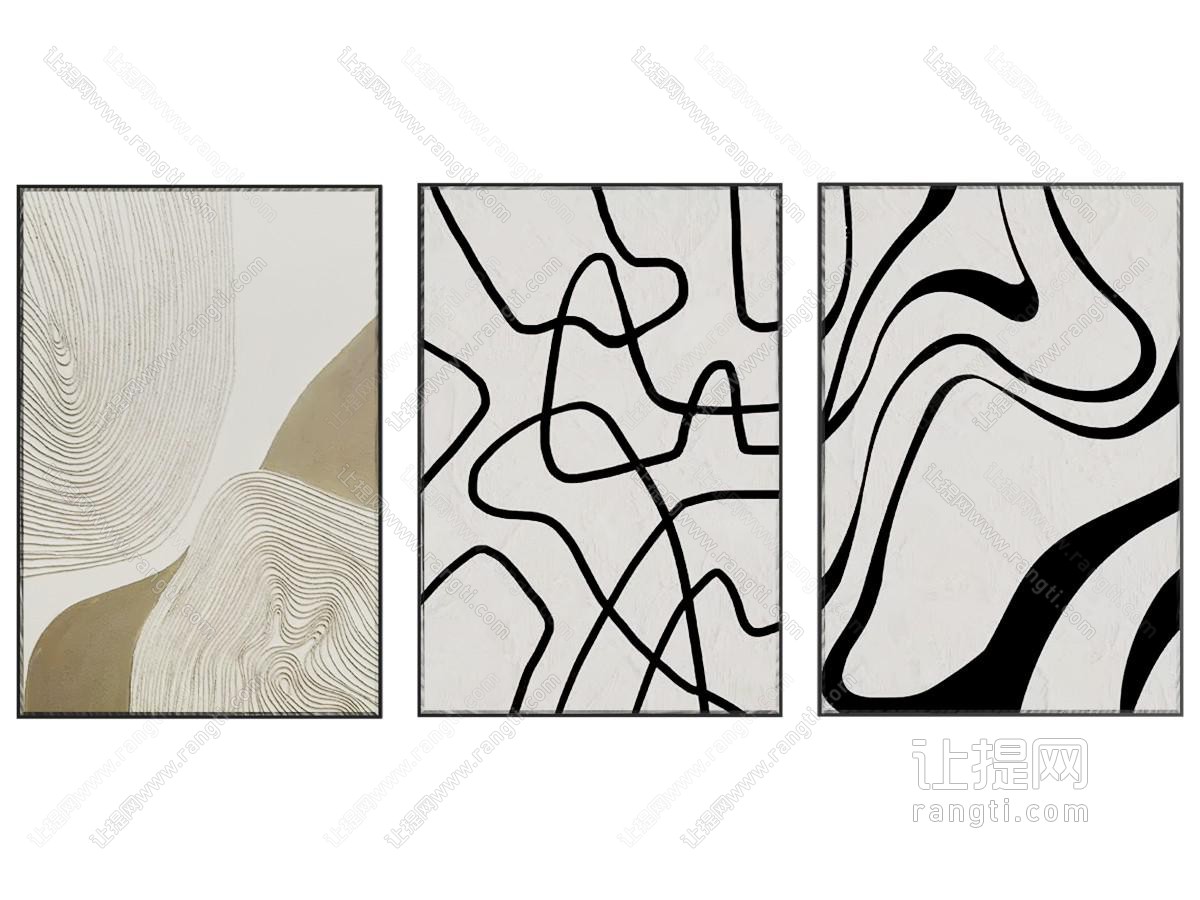现代简约挂画