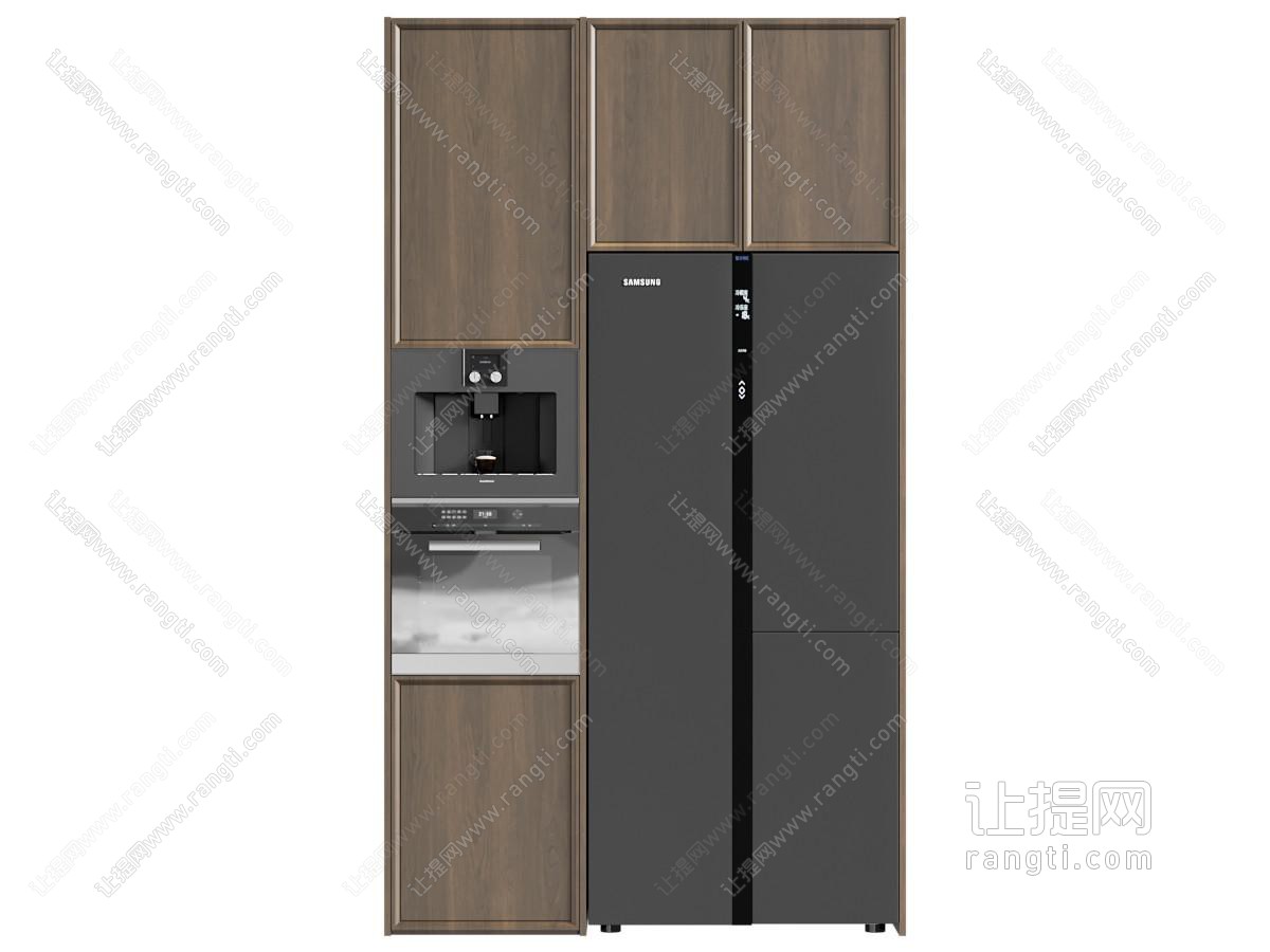 复古中古冰箱柜