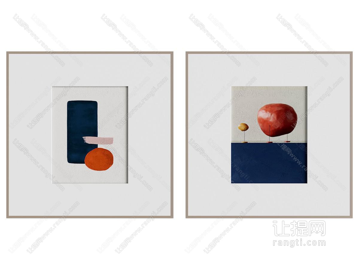 现代组合画挂画抽象画