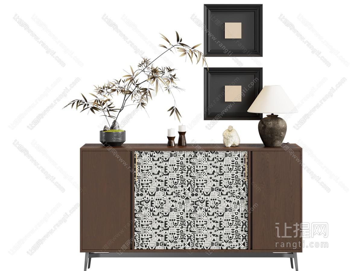 中古风玄关柜 边柜 端景柜