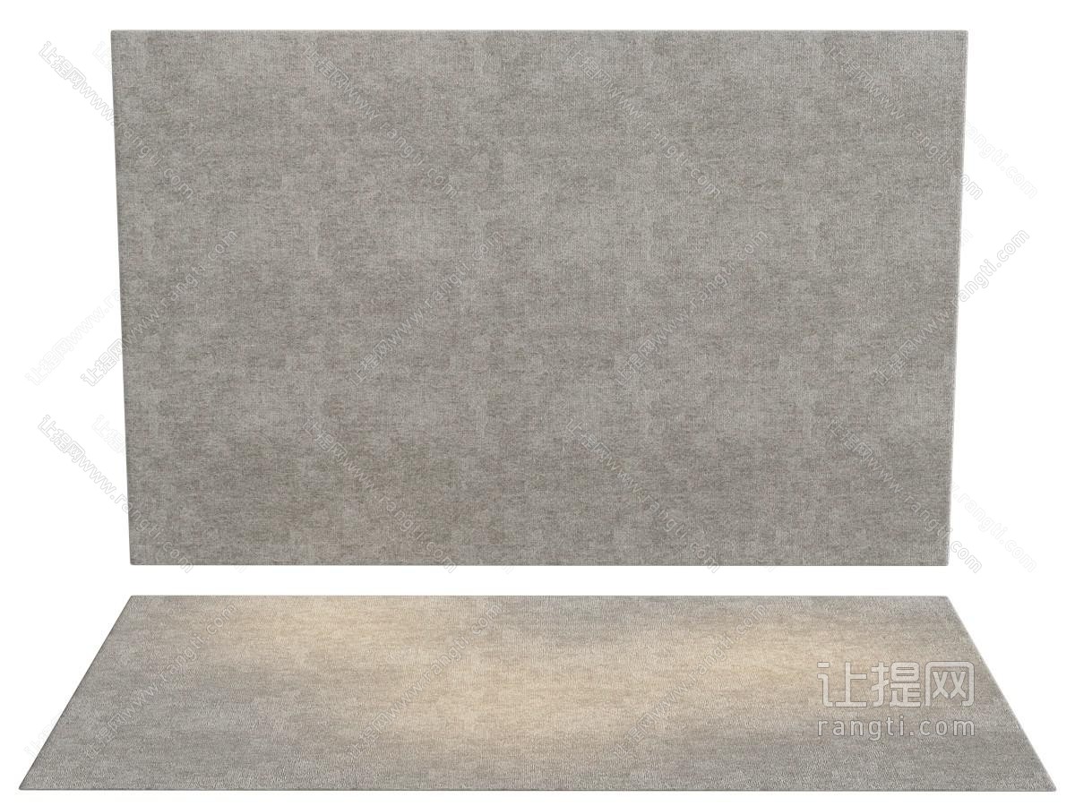 现代布艺地毯 方形