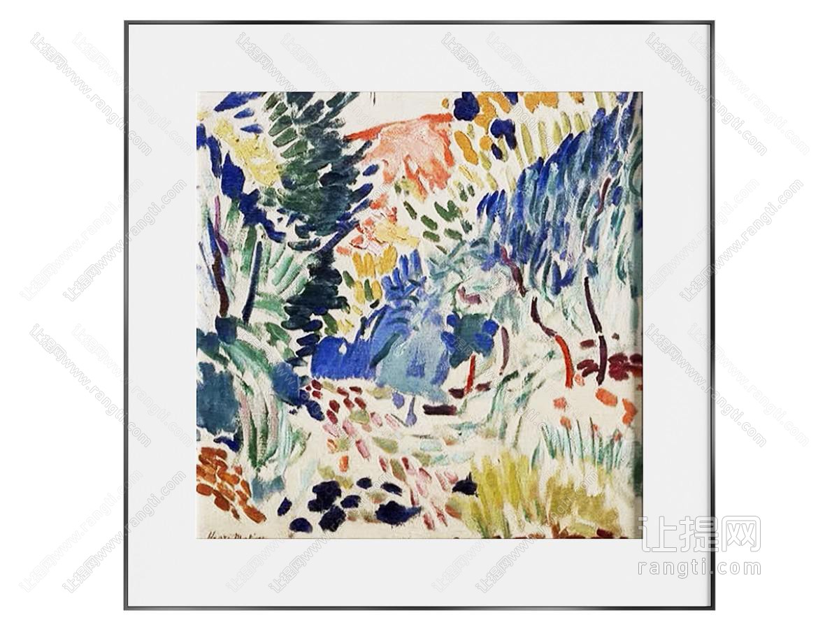 现代侘寂挂画 油画