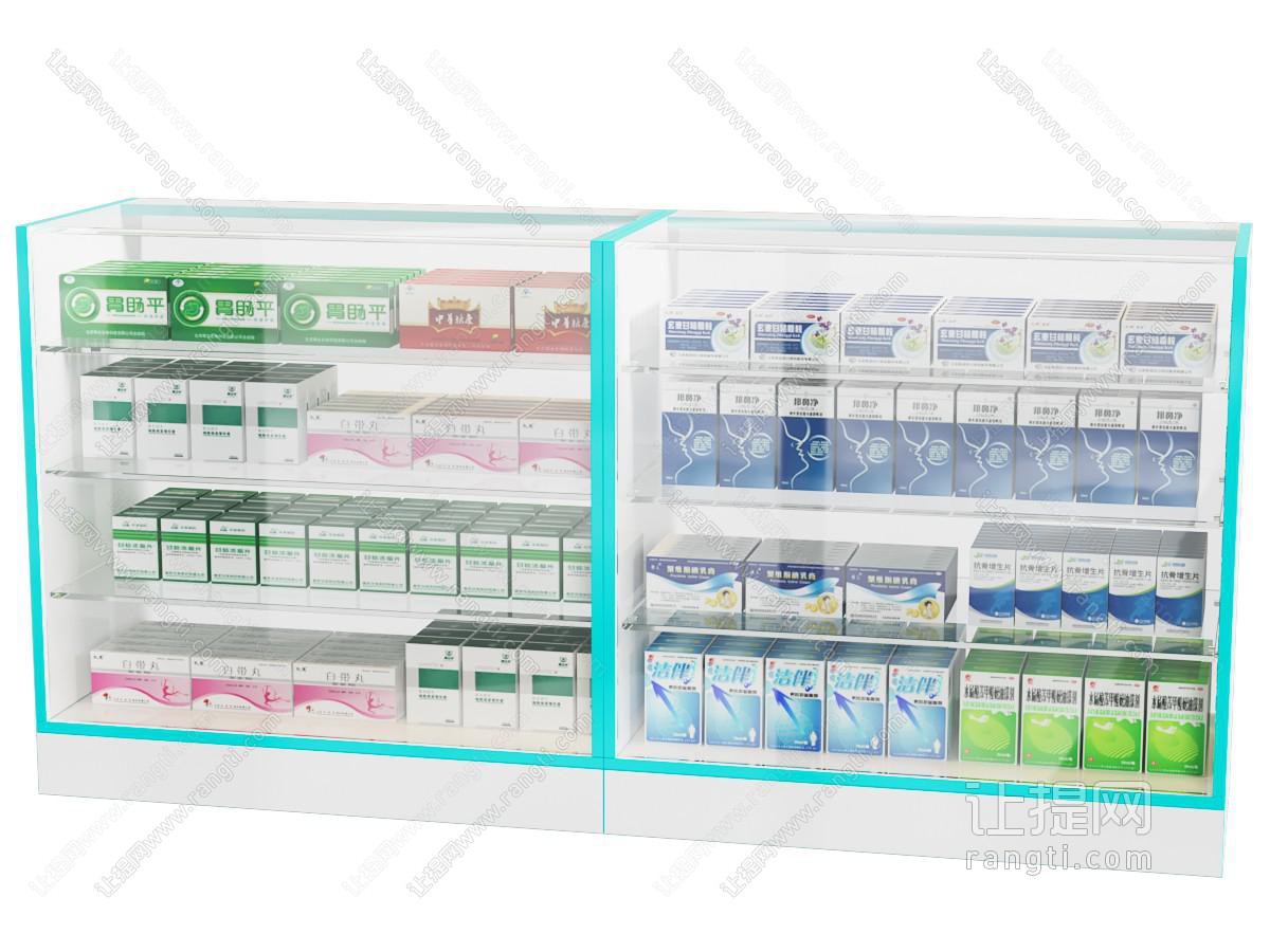 药店药品柜陈列柜 药品展示柜 货架