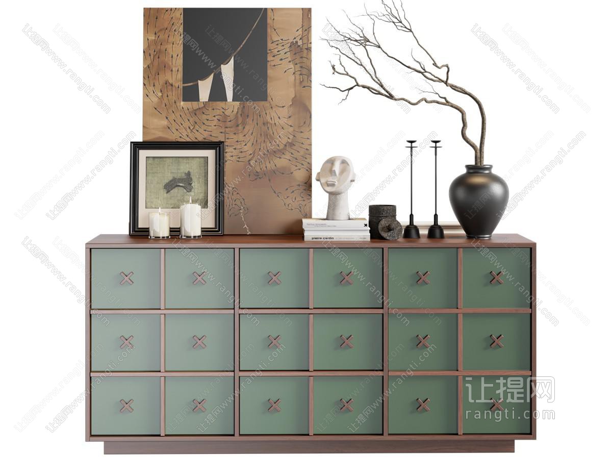 中古风玄关柜