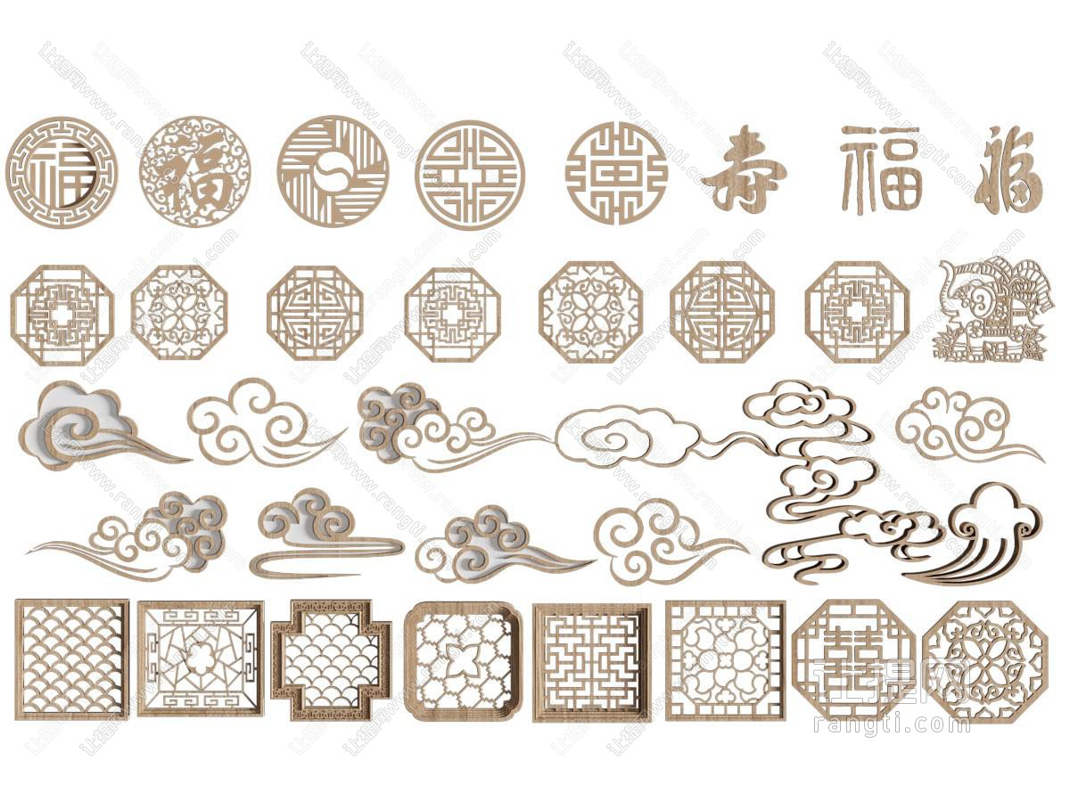 中式雕花纹样