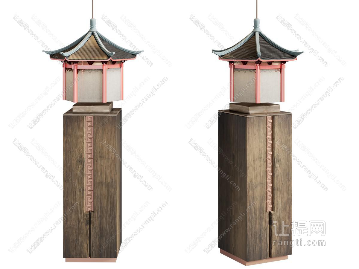 新中式古建筑吊灯