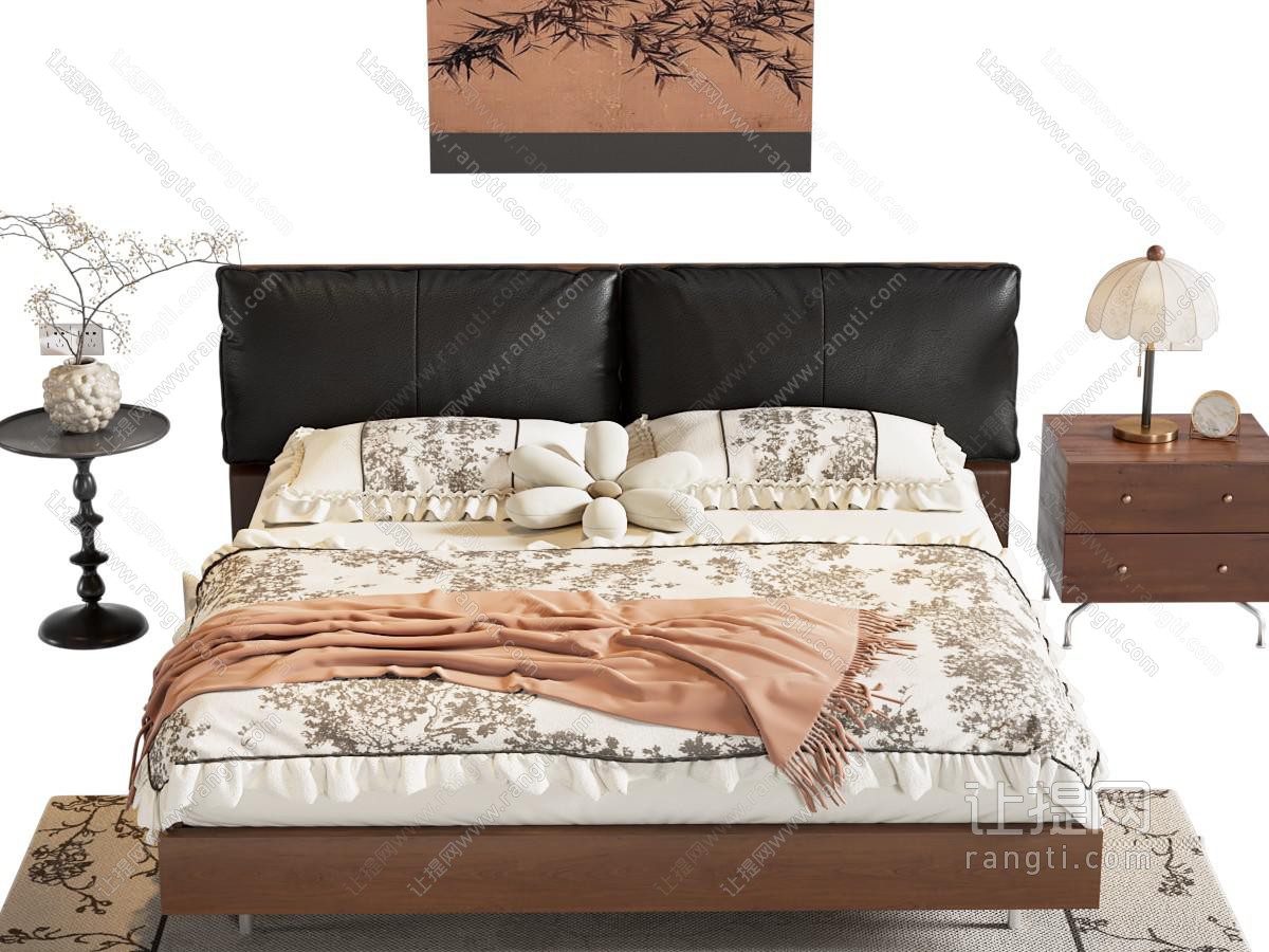 法式中古双人床