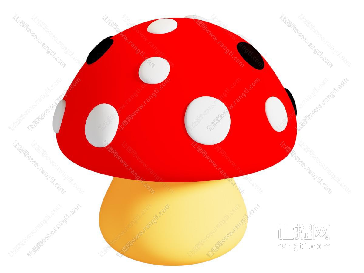现代卡通可爱蘑菇