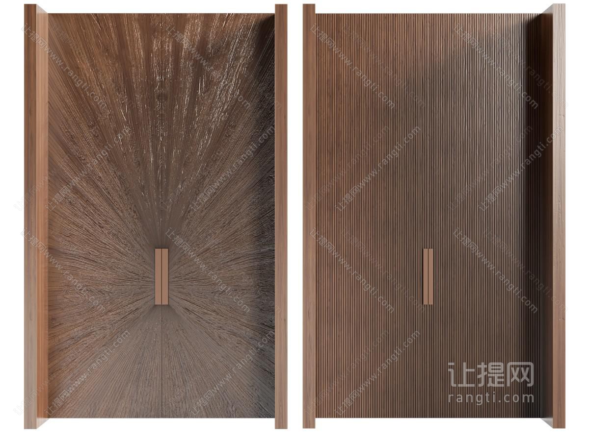 新中式双开门 对开门