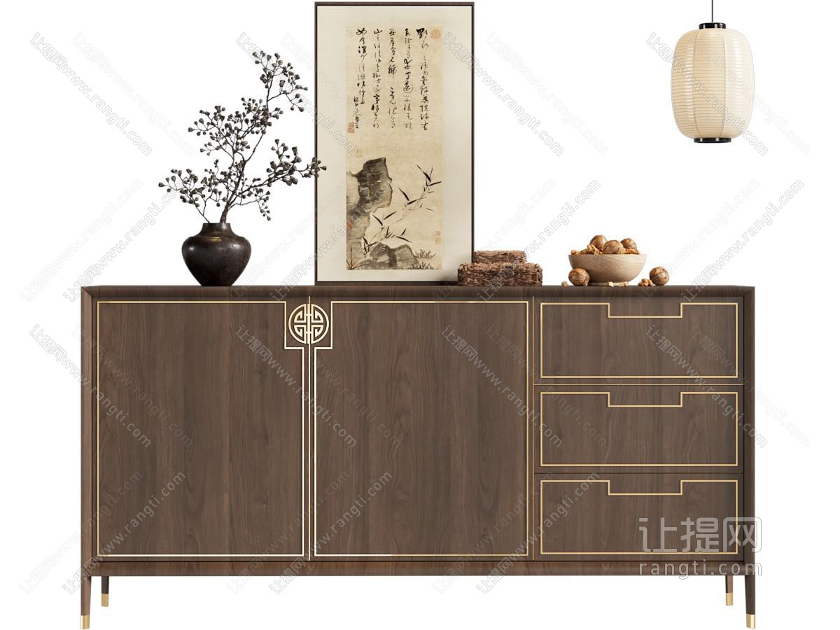 新中式玄关柜