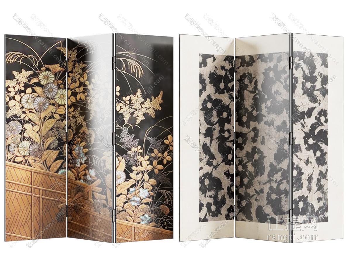 中古风屏风