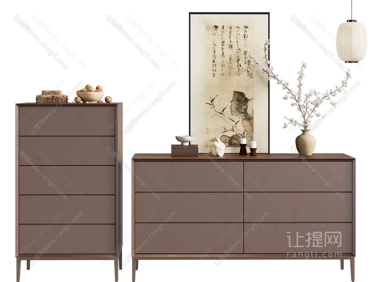 新中式玄关柜 边柜