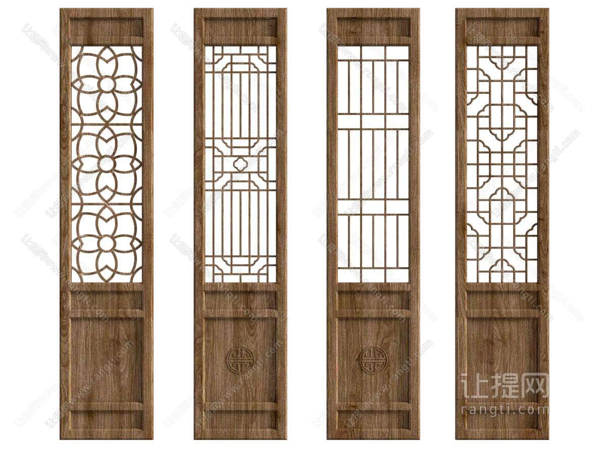 新中式隔断 新中式花格 屏风