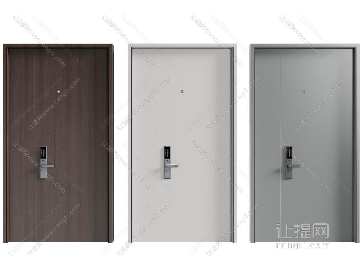 现代防盗门 入户门 平开门