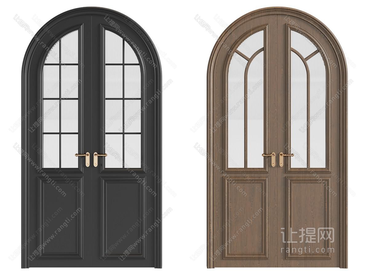 法式中古双开门 法式中古双开门 复古木门
