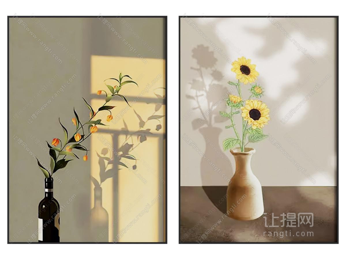 原木现代挂画