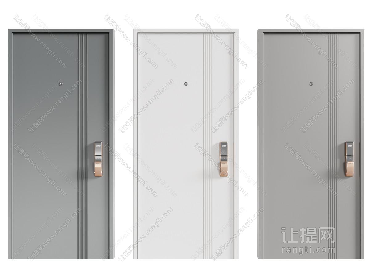 现代入户门 防盗门 指纹锁门 大门 进户门