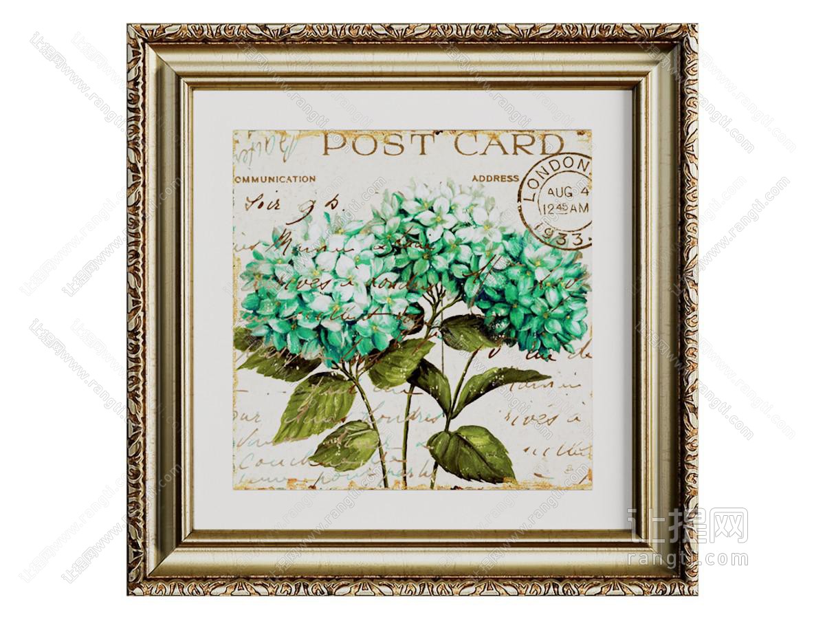 欧式植物画 挂画