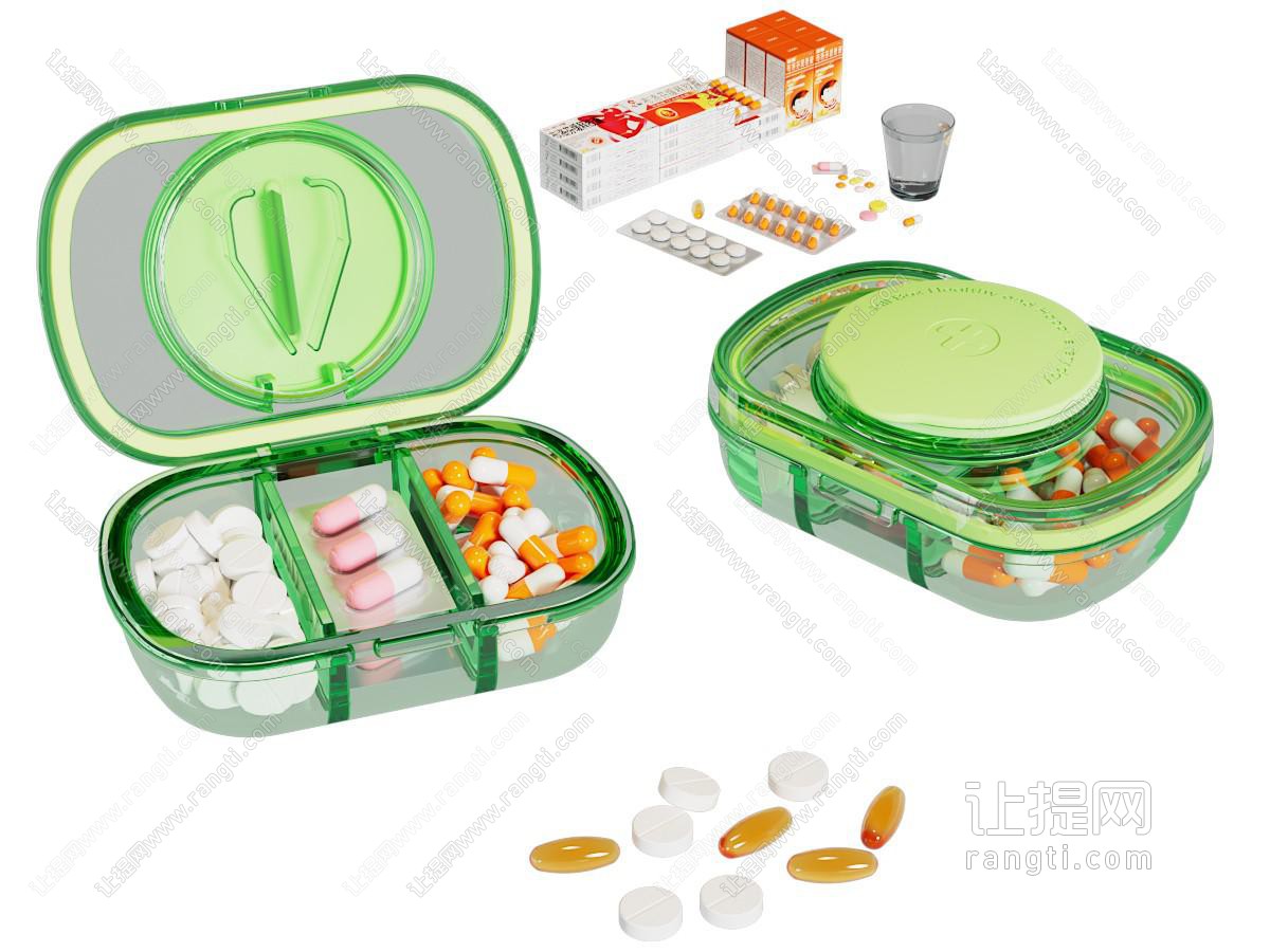 药盒塑料透明药品