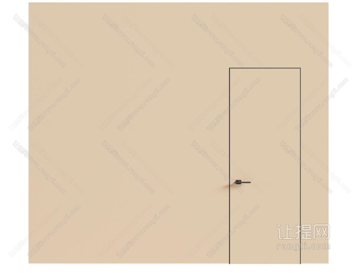 现代单开门