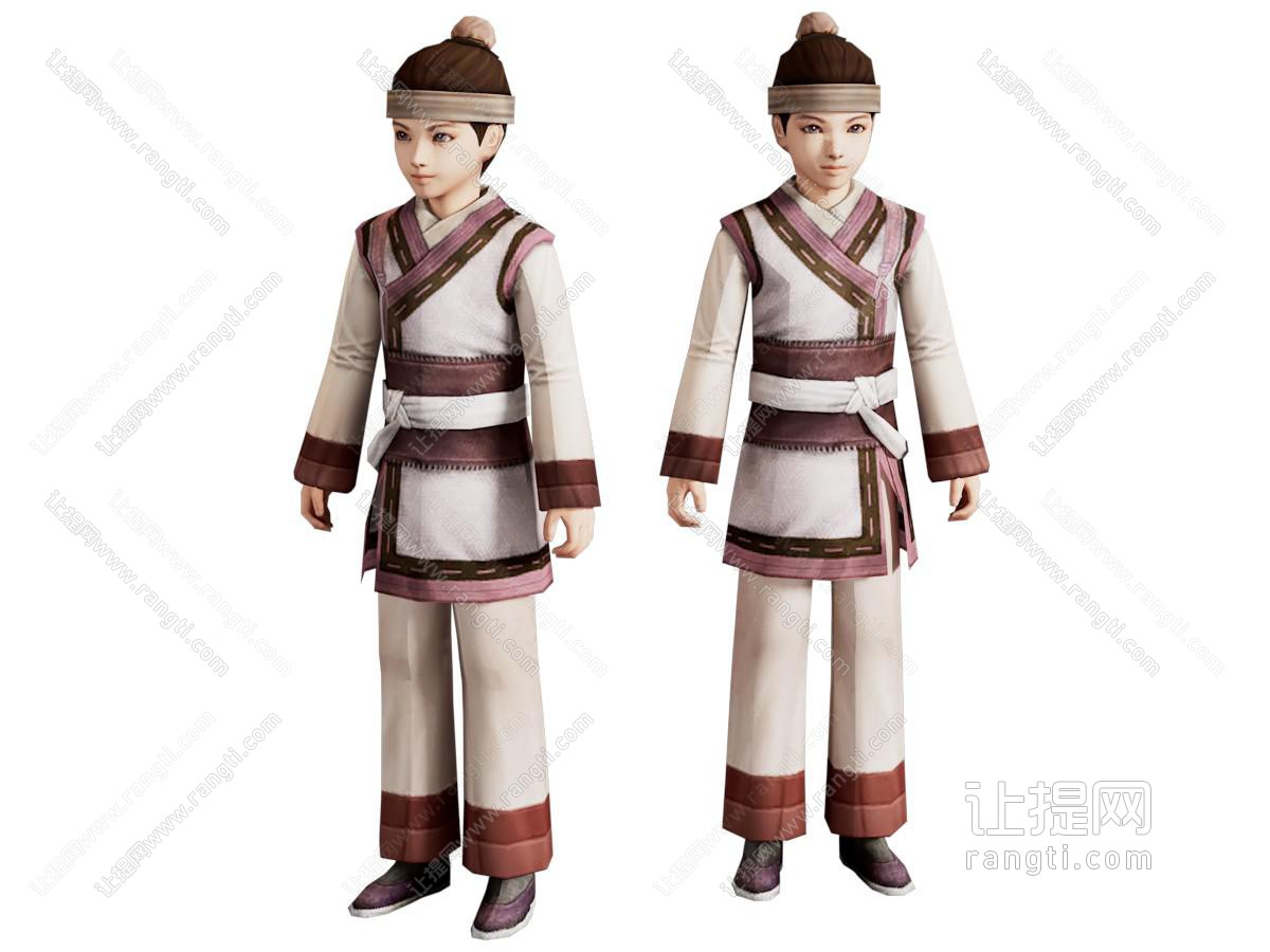 现代穿古装的少年 电影游戏角色