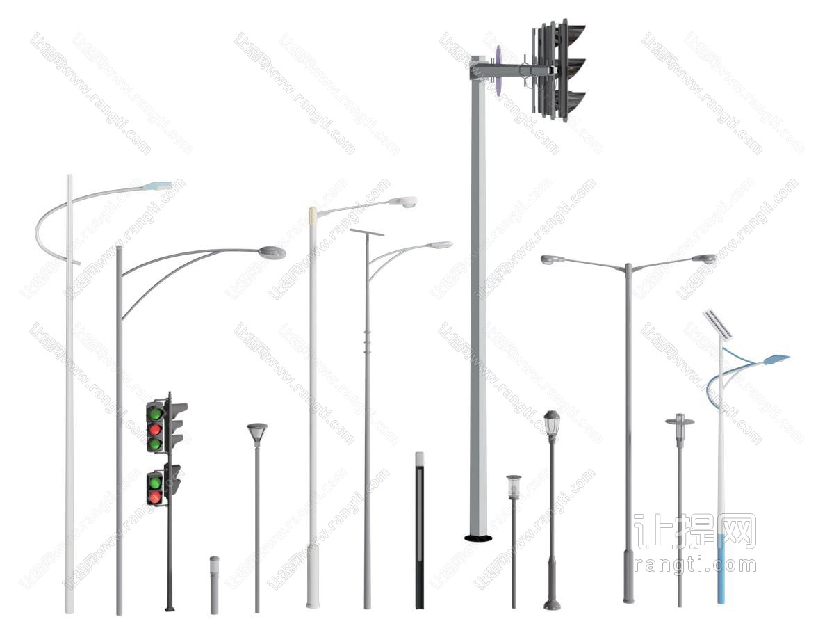 现代路灯