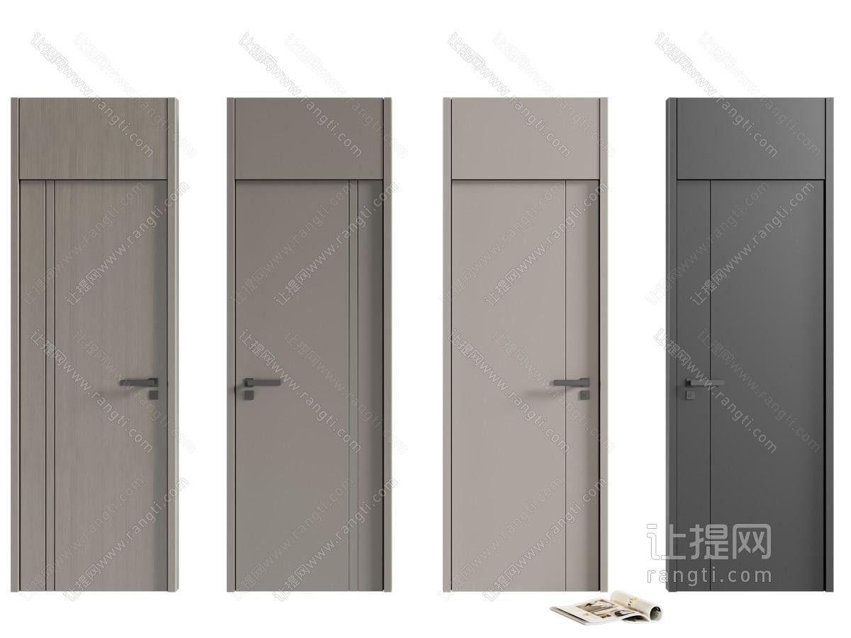 现代房门 通顶门 卧室门 平开门
