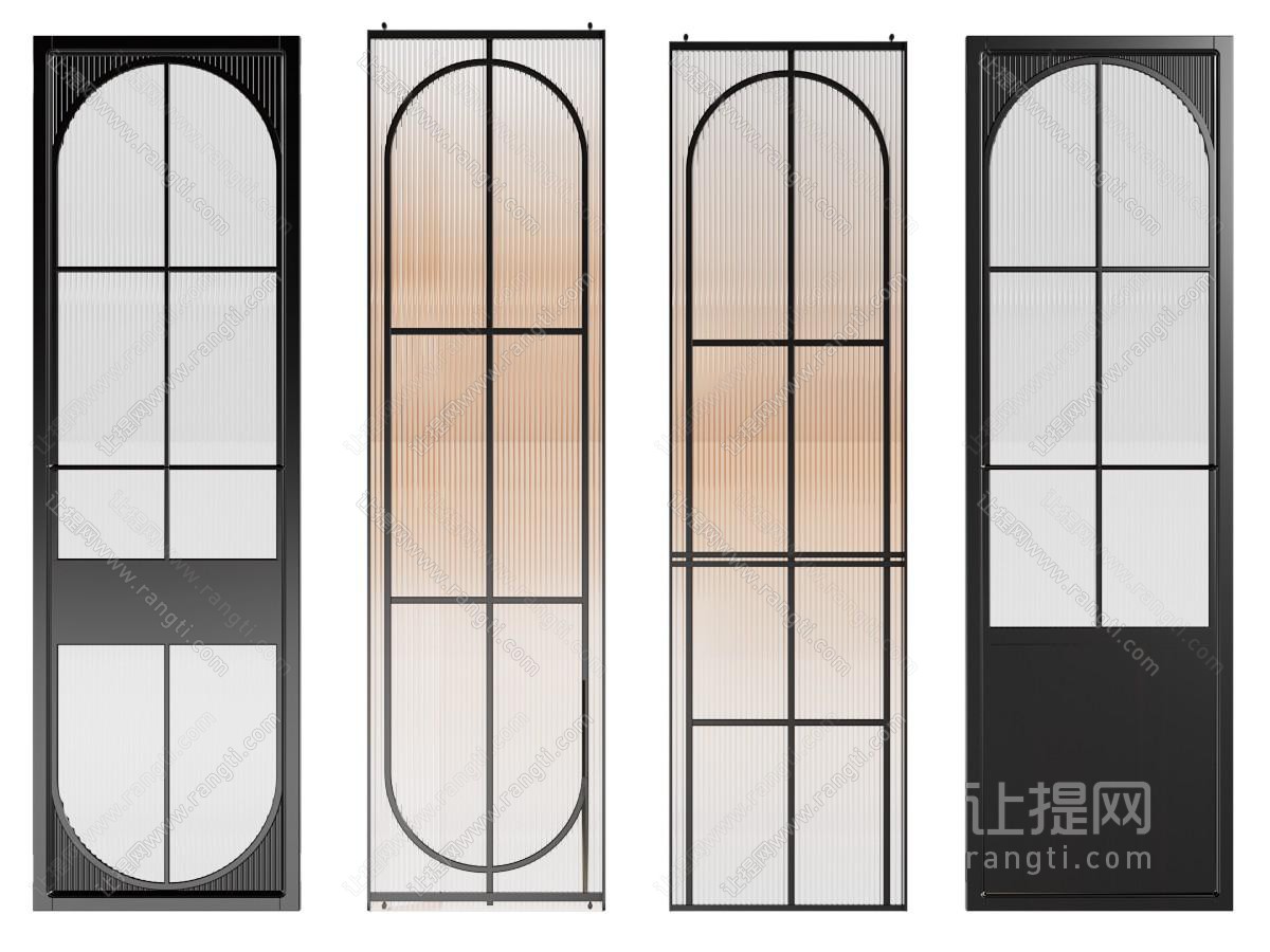 侘寂玻璃隔断
