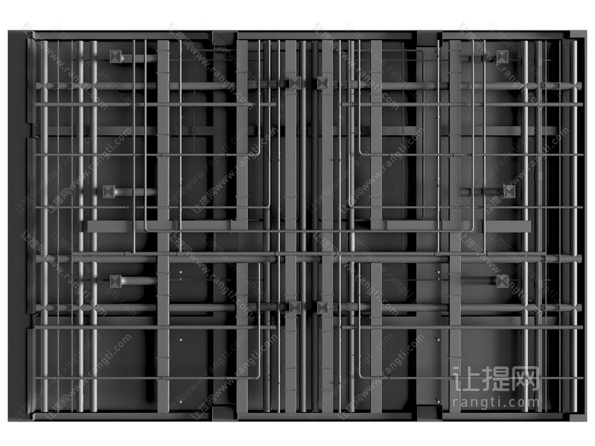 工业风吊顶 管道吊顶 消防管道