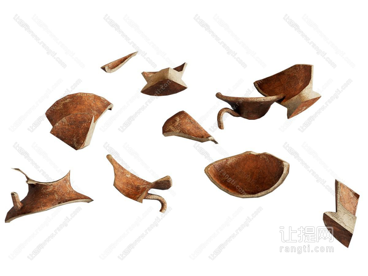 现代瓷器碎片