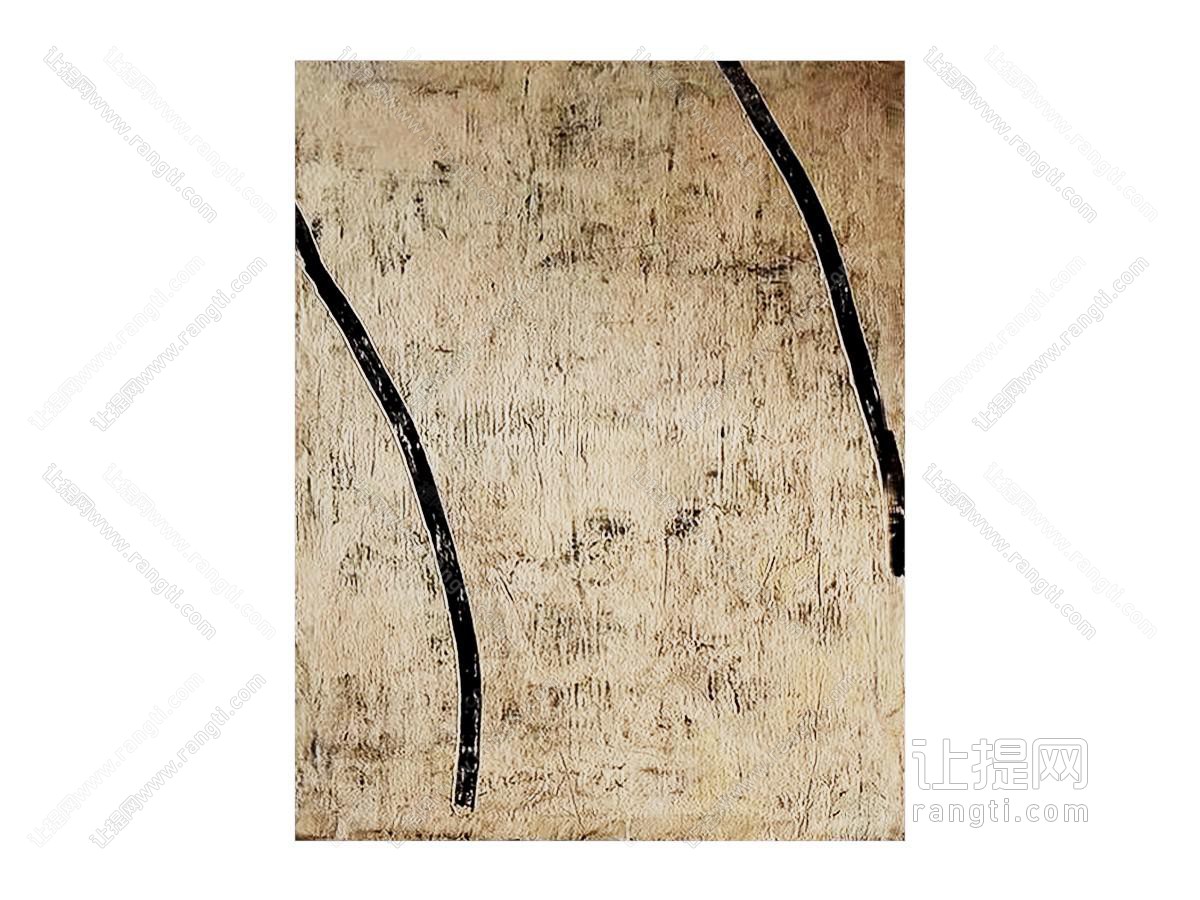 侘寂装饰画 肌理画