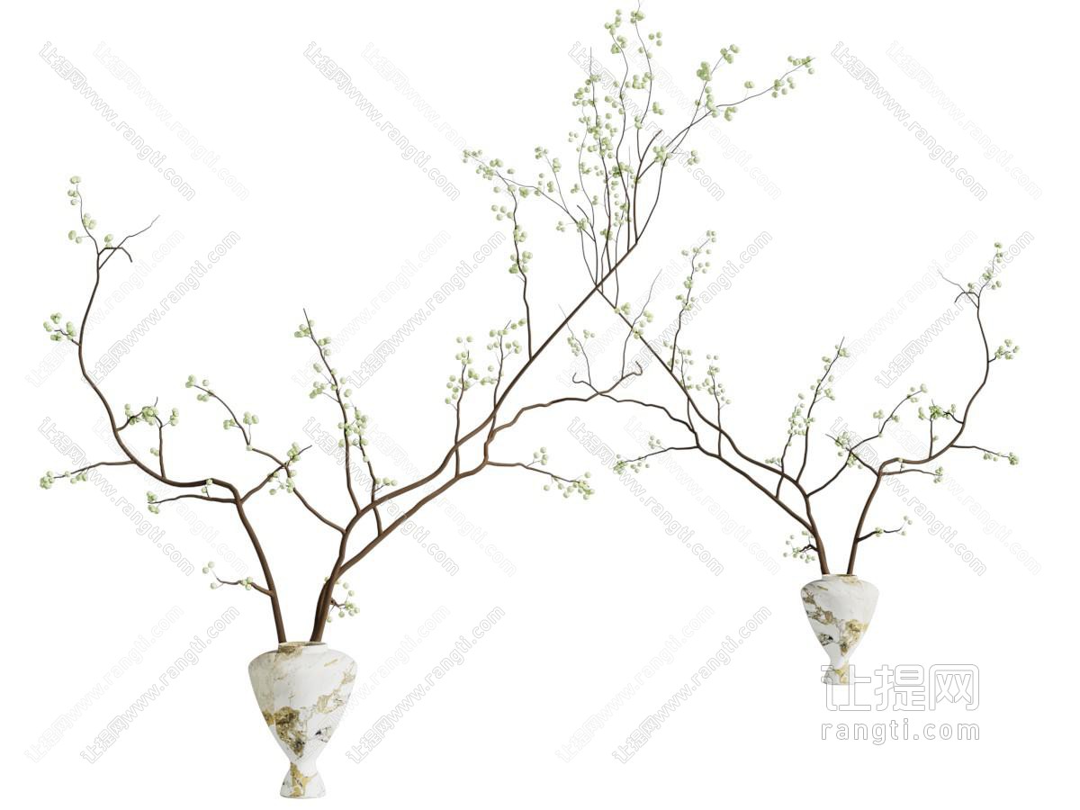 现代新中式花艺 花瓶摆件