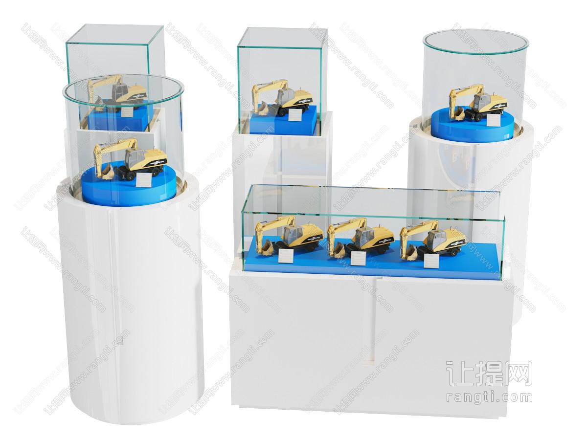 科技展柜展示