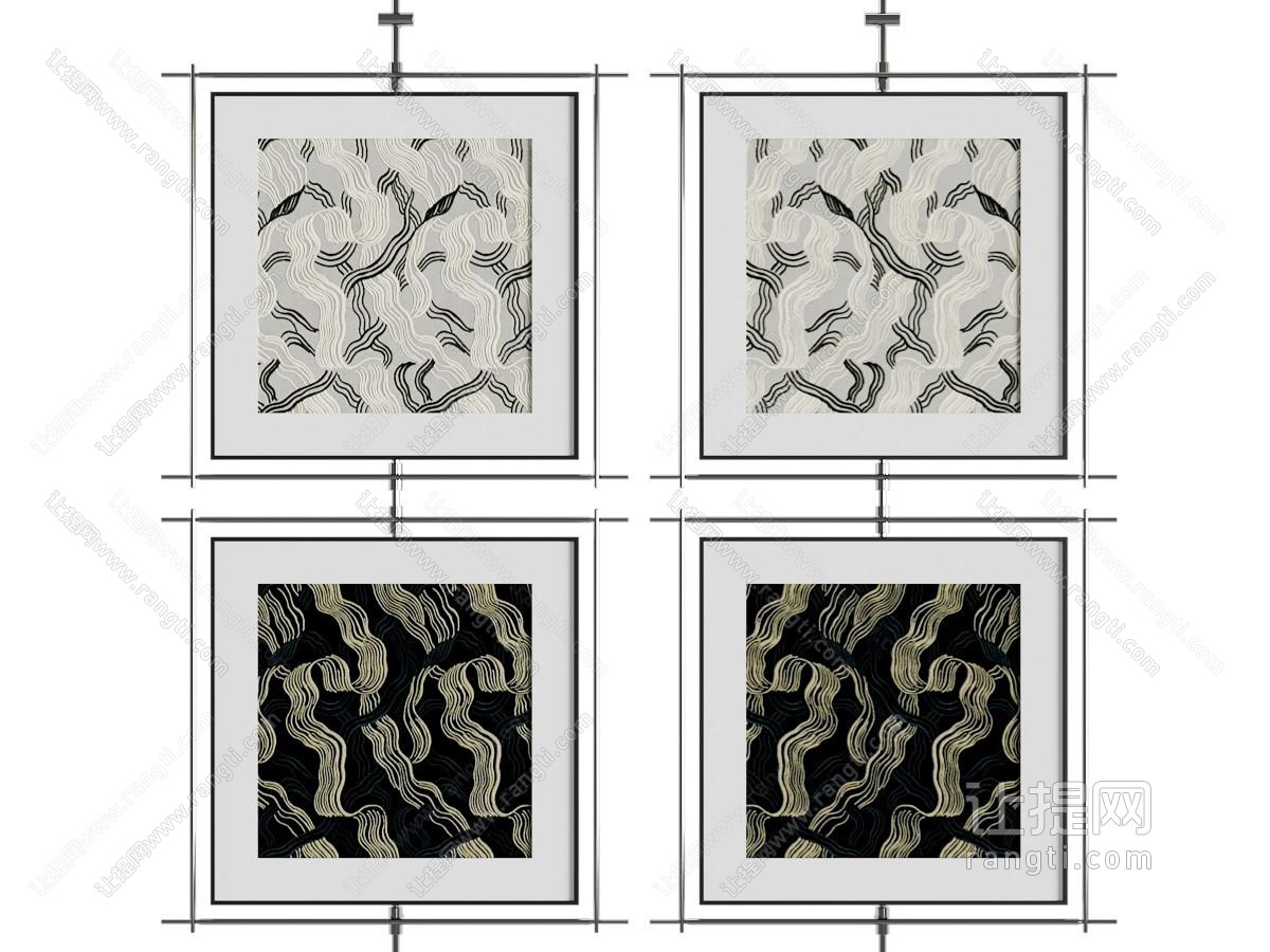 现代中古挂画