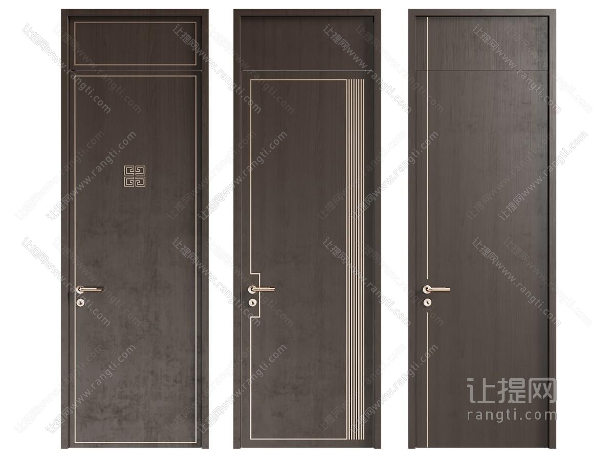 中式门 通顶门 室内门 单开门